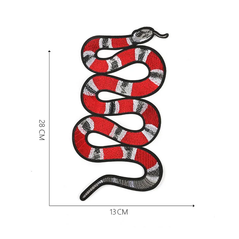 Большая змейка вышивка патч DIY патчи для аппликация на одежду железо на патчи наклейка значок DIY аксессуары для одежды
