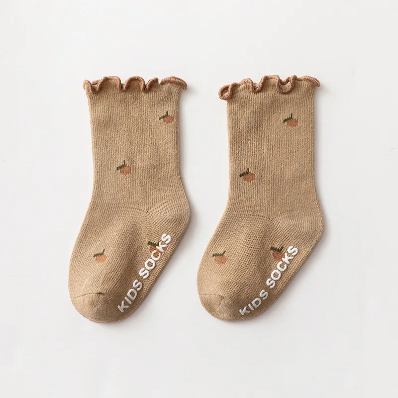 3 Pairs/lot Children's Socks Solid Autumn Spring Boy Anti Slip Newborn Baby Socks Cotton Infant Socks for Girls Boys Floor Socks 6