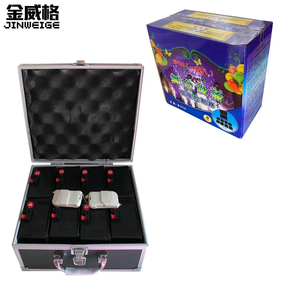 

D08 Wireless Double Remote Control Fountain Base Fire Machine Stage Effect Wedding Machine Fountain Fireworks Base Firing