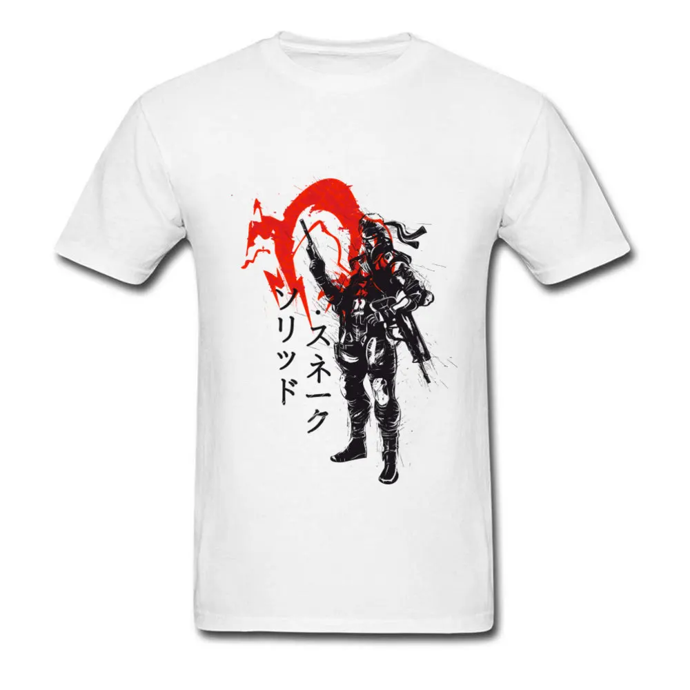 

Traditional Soldier Tops T Shirt Men Japan Style Ink Painting Samurai T-shirts Round Neck Short Sleeve Cotton Fabric Tee Shirts