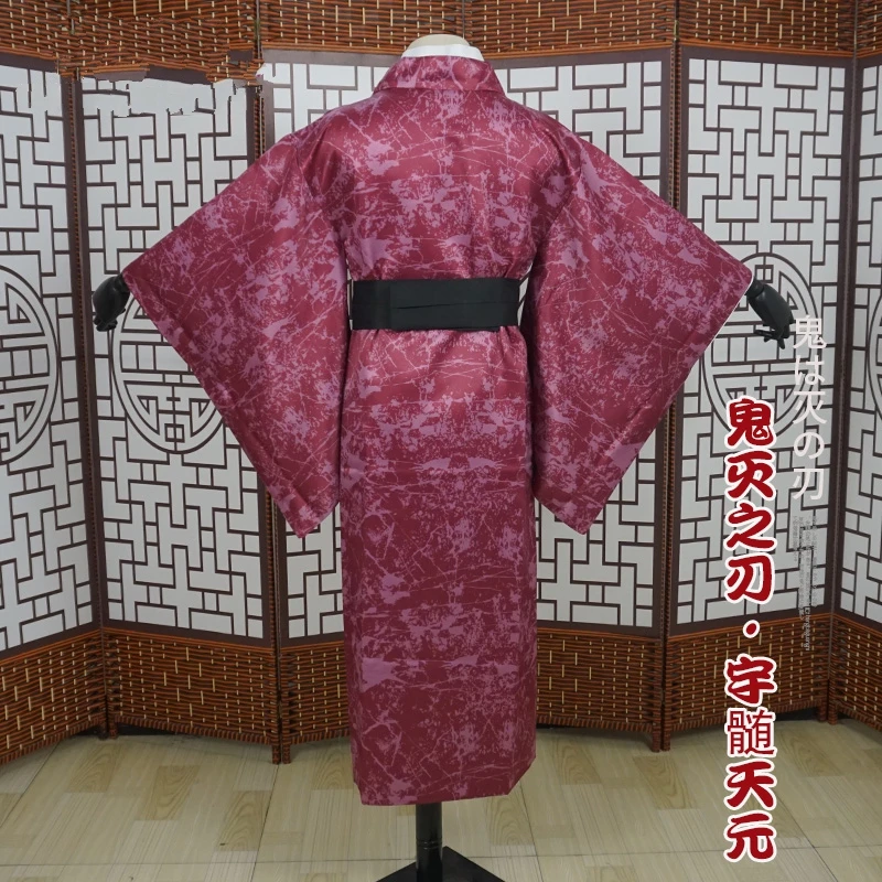 Аниме «Demon Slayer Kimetsu no Yaiba»; костюм для косплея; Uzui Tengen; Кимоно для косплея; рождественские костюмы на Хэллоуин