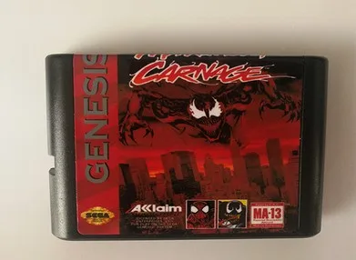 Venom Максимальная для sega Mega drive 16 бит MD игровая карта для sega Mega Drive для Genesis