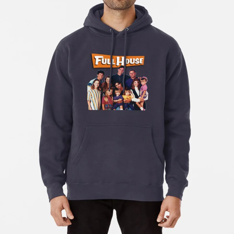 navy-hoodie Полный дом литая Футболка Топ продаж Фуллер дом полный дом Джон стамос Джесси катсополис дядюшка Джесси Джои глэдстоун - Цвет: navy-hoodie