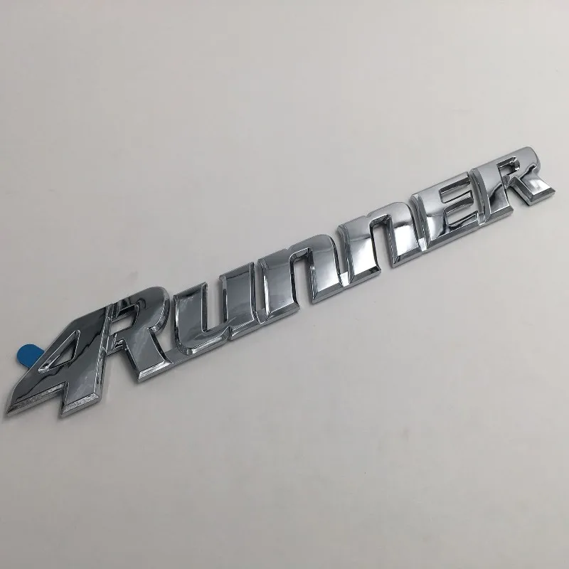 Cafoucs автомобильный Стайлинг для Toyota 4runner эмблема Нижняя отделка багажного отделения шильдики боковина крыла наклейки - Название цвета: silvery