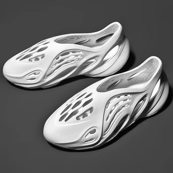 

2020 Summer Men Sandals Casual Shoes Soft Mesh Couple Beach Slippers Foam Runners Comfort Flip-flops Slipper Men Swimming Sandal