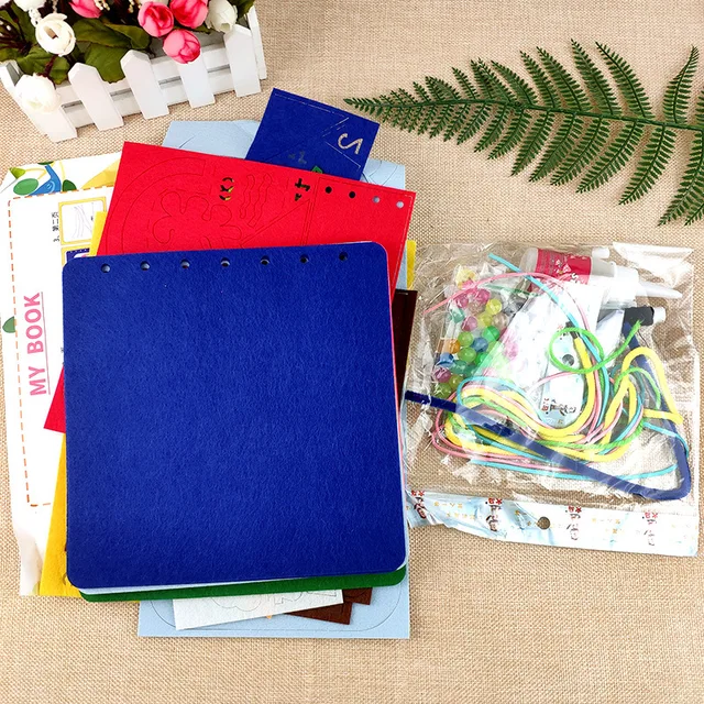 Cloth Book Toddler Montessori Toys DIY Craft Castle Rainbow  Handmade Book Busy Board Baby Early Learning Education Basic Life 2