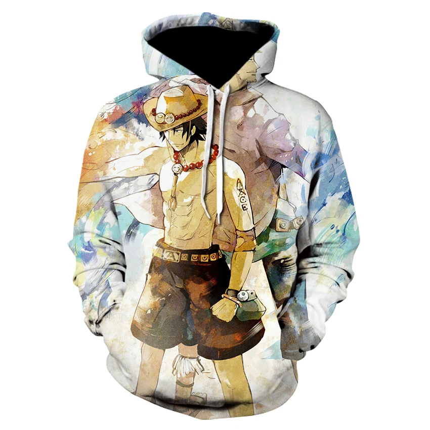 Anime One Piece Mens Hoodie 2019 Autumn New Sweatshirts Hip Hop Streetwear Tracksuit Casual Outerwear Funny Luffy Men Swetashirt | Мужская