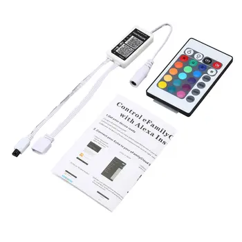 

LED Light Mini 24 Keys IR Remote Wireless Controller Wifi LED RGB Controller DC12V Mini Wifi For RGB LED Strip Lighting