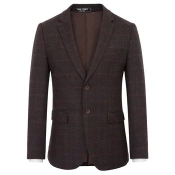 

business blazer Men Two-Button Blazer Coat Pockets Stylish solid color office work formal party Long Sleeve Notch Lapel coat