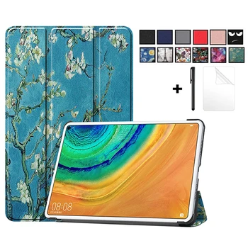 

Case for New HUAWEI MatePad Pro 10.8 2019 PU Leather Case Smart Cover for HUAWEI MatePad Pro 10.8" Funda Coque with Pen + Film