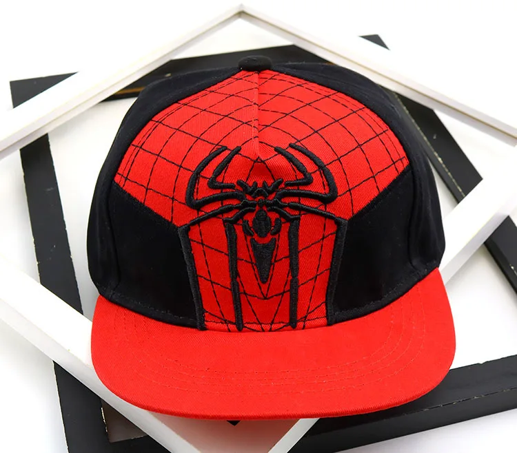 SQTEIO летняя мультяшная Кепка для мальчика Snapback вышивка человек-паук Бэтмен детская бейсбольная Кепка шапка "хип-хоп"