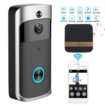 

Wireless Camera Smart Video IR Doorbell Home Visual Intercom WiFi Night vision Motion Detection Video Rainproof door bell Euplug