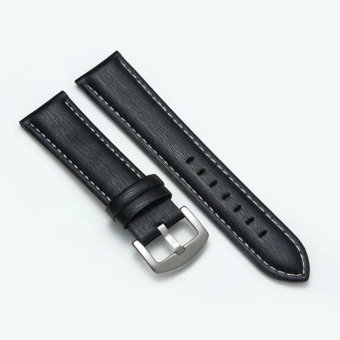 

P31 MEN'S Watch Leather Belt Watch Strap 20 Size 22 Mm Watch Strap Watch Band Brown Black And White with Pattern