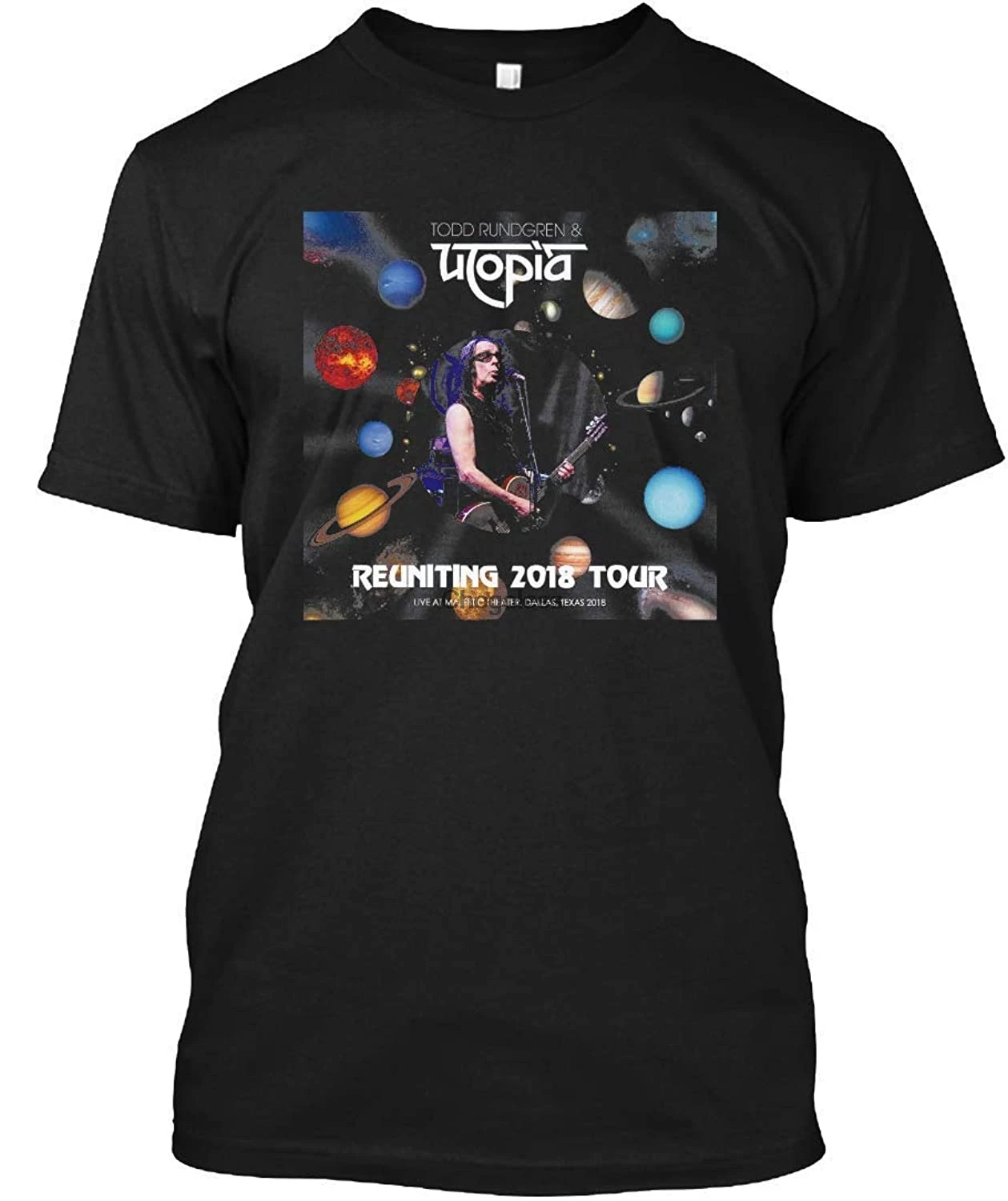 Звезда Тодд Утопия Тур Rundgren 2018 Metrotv 16 TeeT-Shirt |