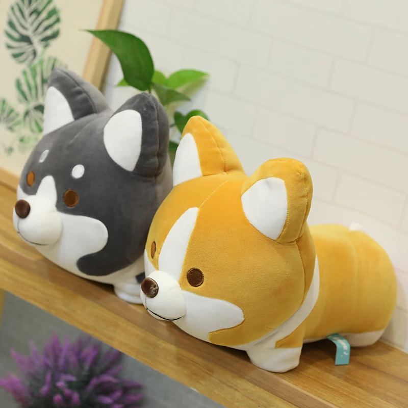 Очень милая плюшевая игрушка коргис набивная желтая короткая Подушка с