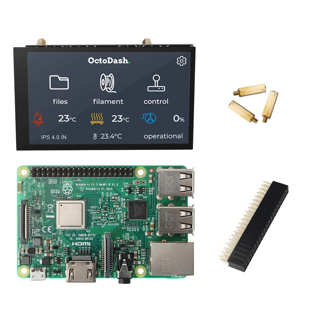 Tela de Toque para Impressora ui para Raspberry Fysetc Polegada Tela Lcd 800x480 Pixels Capacitivo 3d Octocrint pi Modelo b 4 Ctp - Imagem 2