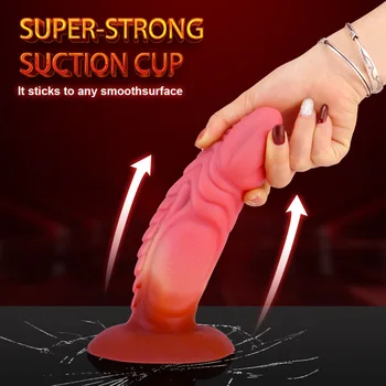 2021 Dragon Monster Anal Dildo Cock Realistic Penis Liquid Silicone Texture Big Dick Suction Cup Animal Strapon Dildos Sex Toys 3