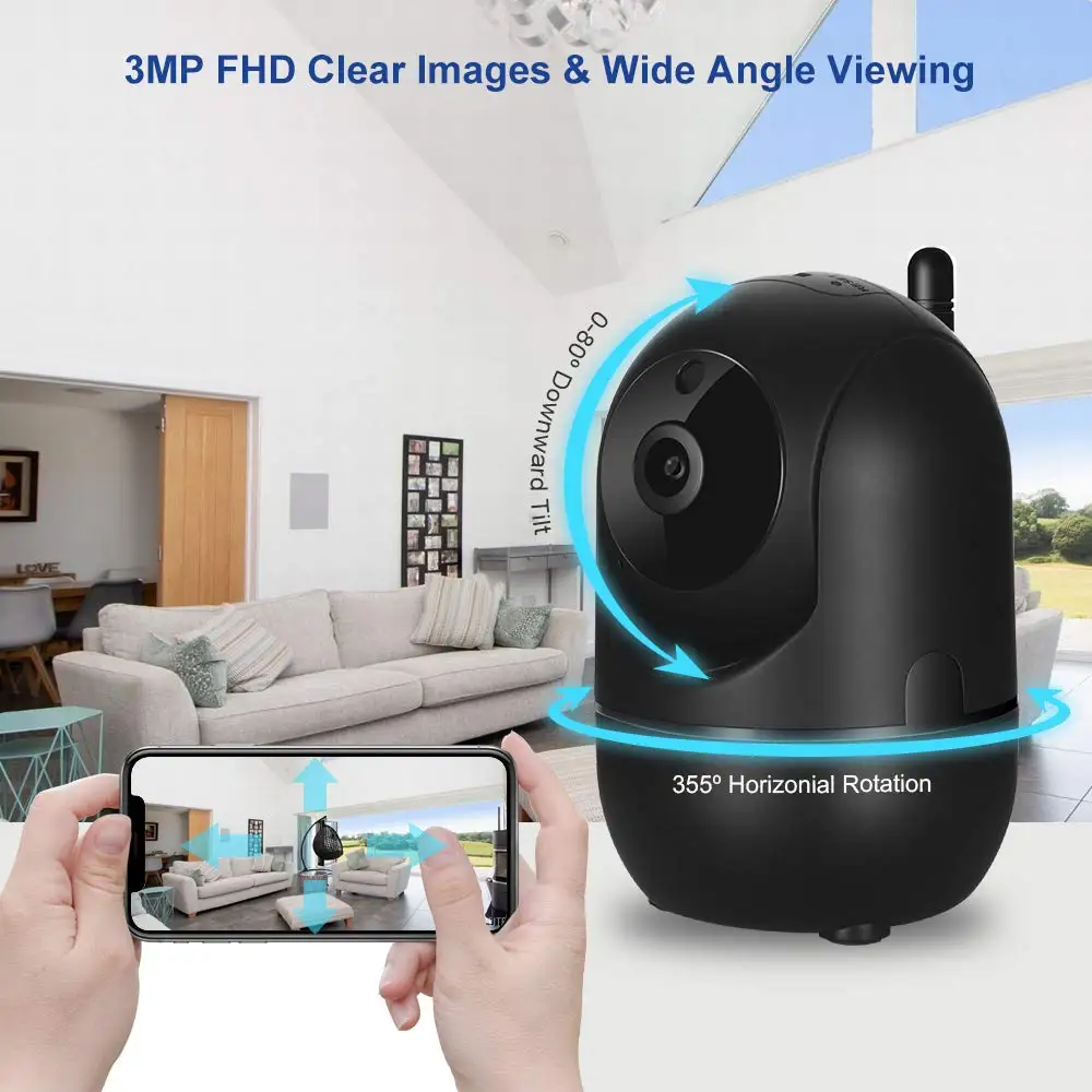1080P Беспроводная IP камера, облачная, Wi-Fi, умная, с автоматическим отслеживанием, для человека, для дома, для безопасности, видеонаблюдения, CCTV сеть
