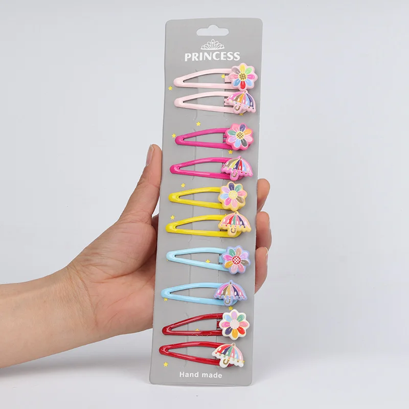Hair clips for girls，Children's color fruit set bobby pin，Flower hair accessories girl cute headdress，Baby birthday present - Цвет: A318-3
