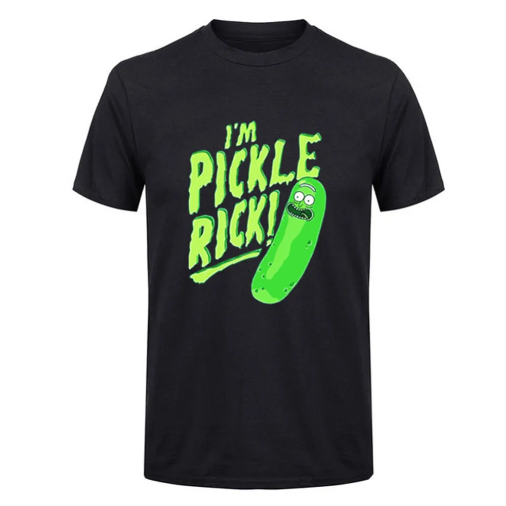 I am pickle rick, мужские футболки, новинка, Рик и Морти, футболка, мужская, короткий рукав, хлопок, брендовые топы, мужские футболки, Camisetas, европейский размер