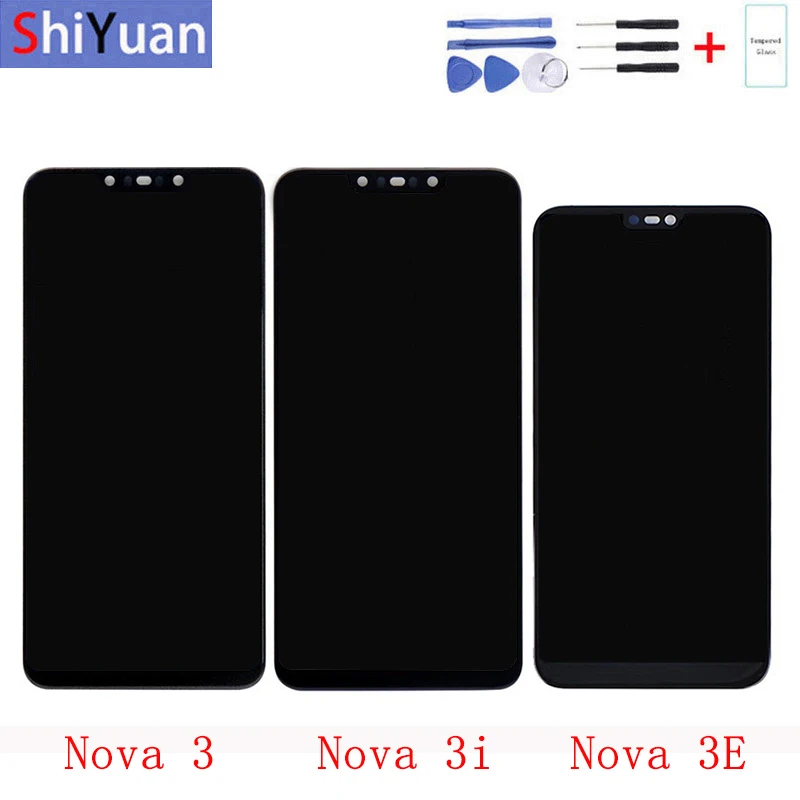 ЖК дисплей для HUAWEI Nova 3 6 &quot сенсорный экран замена Nova3 3i 3e LCD LX9 детали