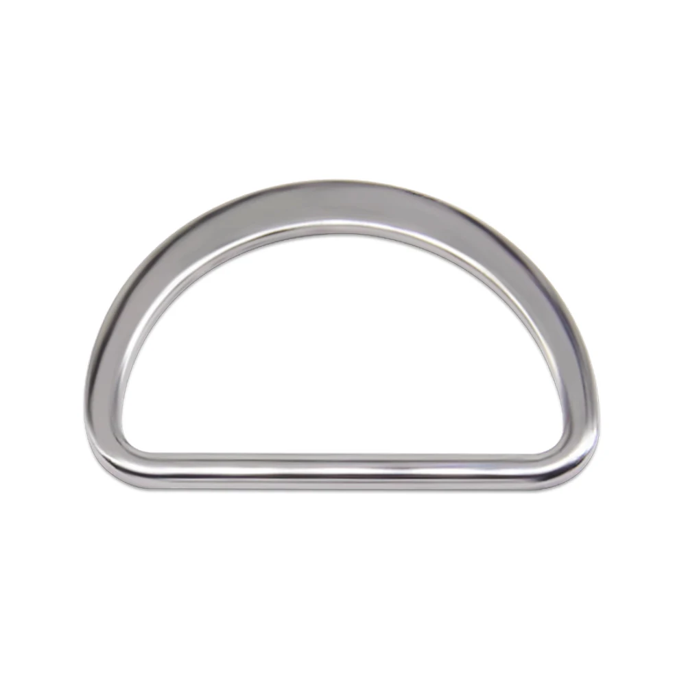 Set of 20 Multi-Size Metallic D-Ring Buckles for DIY Projects and Accessories
