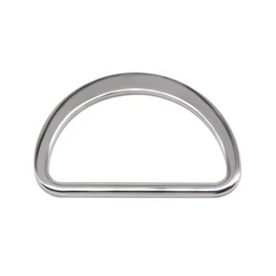 Set of 20 Multi - Size Metallic D - Ring Buckles for DIY Projects and Accessories (Silver 701)