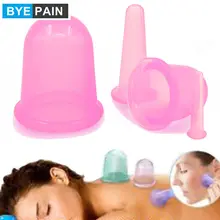 4Pcs/Set Anti Cellulite Anti-aging Cupping Therapy Set,Silicone Face Body Fascia and Blaster Massage Suction Cups Kit