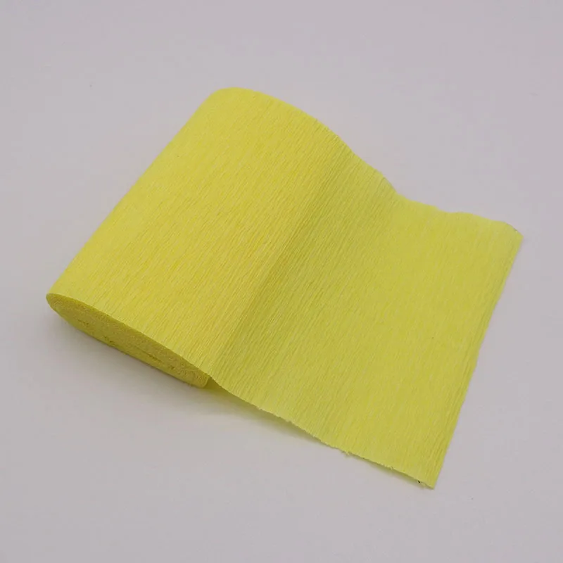 Yellow 250*15 см Crinkled креп бумага оберточная бумага для цветов ремесло DIY Бумага стример Скрапбукинг оригами вечерние декоративная упаковка материал - Цвет: Yellow