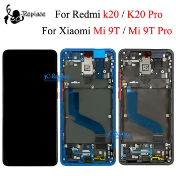 

Black 6.39 inch For Xiao mi Redmi k20 / K20 Pro / Mi 9T / Mi9T Pro Global LCD Display Touch Screen Digitizer Assembly With Frame