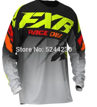 nuevas camisetas de moto cicleta moto XC moto cicleta GP bicicleta de montaina para FXR Jersey de moto cross XC BDH MTB ca - Цвет: Серебристый