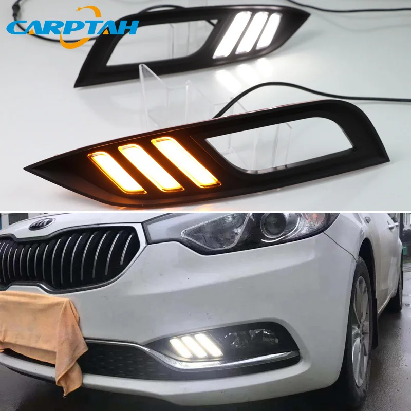 Светодиодные дневные ходовые огни для Kia Cerato K3 2013 2014 2015 2016 водонепроницаемые
