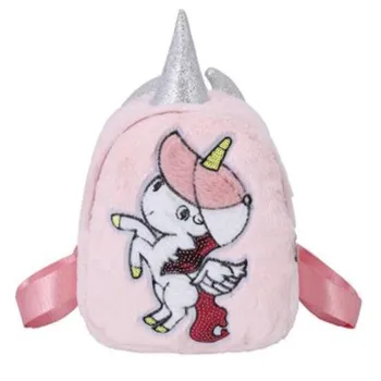 

New Toddler Children School Bag for Girls Unicorn Kids Backpack Kindergarten Girls Plush Cartoon Mochila for 2-6 Years