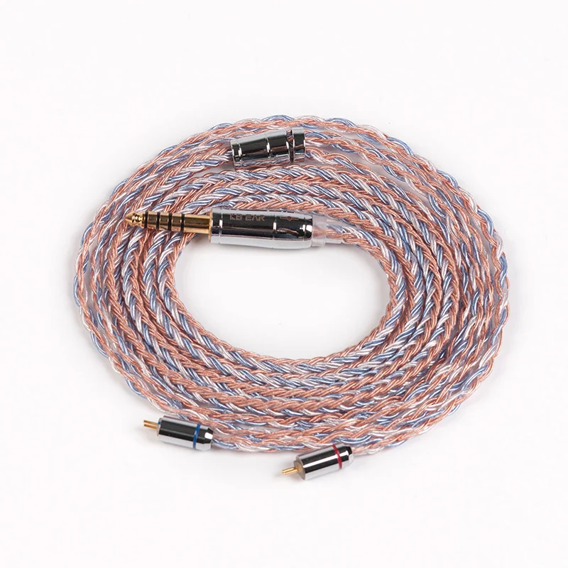 KBEAR 16 Core Upgraded Silver Plated Copper Cable 2.5/3.5/4.4MM With MMCX/2pin/QDC TFZ For KZ ZS10 ZSN Pro ZSX BLON BL-03 V90