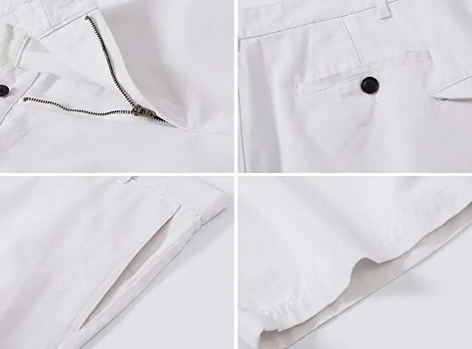 100% Cotton Mens Shorts Casual Classic Fashion Fit Comfy Chino Golf Short US Size