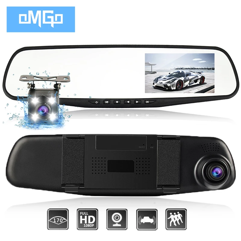 Видеорегистратор в белом зеркале заднего вида FHD1080p | Автомобили и мотоциклы