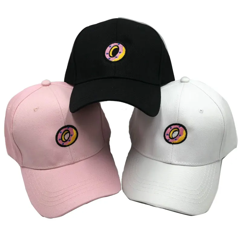 

Embroidered Donut Baseball Cap Adjustable Hip-hop Cotton Unisex Hat Outdoor Sports Sun Hat For Running Cycling Hiking Climbing