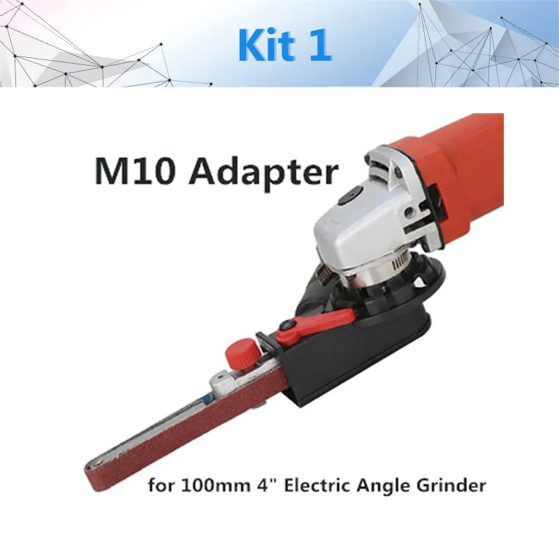 NEWONE мини шлифовальный ремень адаптер ленточная головка шлифовальный станок для M10/M14 электрическая угловая шлифовальная машина - Цвет: M10