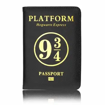 

Multifunctional Passport Cover PU Leather Hogwartse Gryffindor Platform Logo Printed Harri Series Passport Holder Case Toys Gift