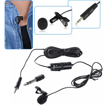 

BOYA BY-M1 Lavalier Condenser Microphone 3.5mm Lapel Clip-on Microphone for iphone Canon Nikon DSLR Camera Camcorders Recorder