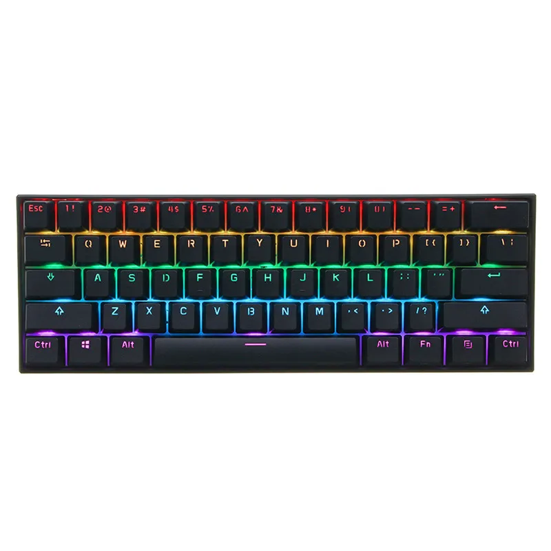 Эргономичная клавиатура LEORY Cherry MX Switch Anne Pro 2 60% NKRO bluetooth 4,0 type-C RGB Механическая игровая клавиатура для портативных ПК