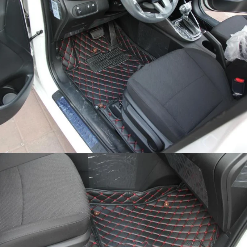 Кожаные автомобильные коврики для kia rondo carens 2008 2009 2010 2011 2012 2013 аксессуары