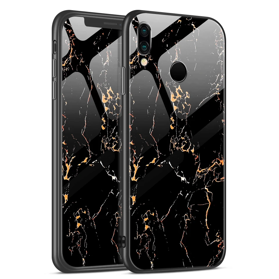 W344 Для huawei P20 Lite Pro Plus Роскошный чехол из закаленного стекла для huawei P20lite/Nove3e TPU модный противоударный жесткий защитный чехол - Цвет: W344