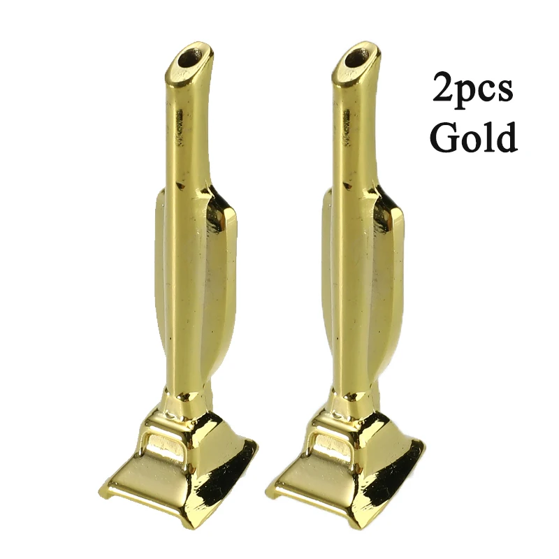 2pcs Gold Портативный металлический вакуумный нюхательный снортер нюхатель ракета гудок нюхатель трубка дым табачная труба мельница Гувер нюхать аксессуары для курения - Color: 2pcs Gold