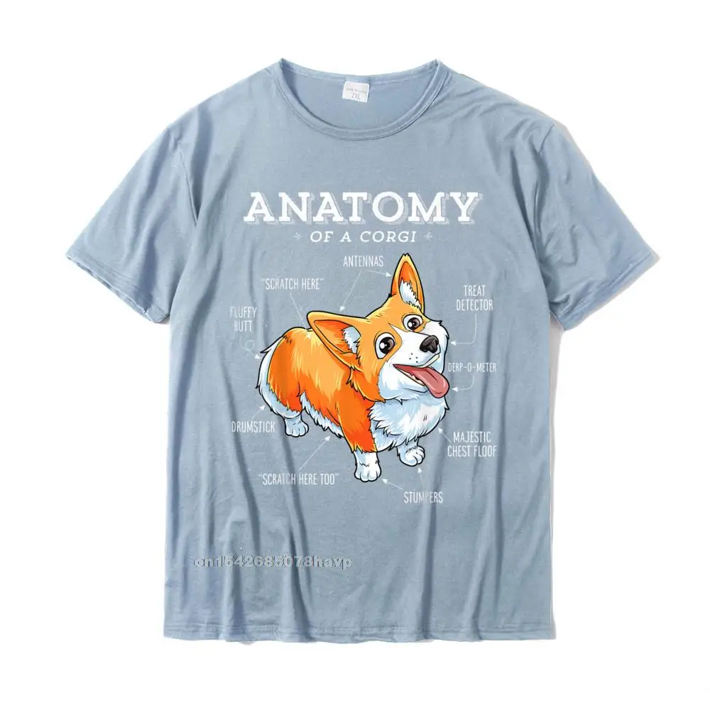 Hip hop comfortable Short Sleeve Tees April FOOL DAY O Neck Pure Cotton Mens T-shirts comfortable Tees Fitted Top Quality Corgi Shirt Women Kids Men Anatomy of a Corgi Girls Boys Tee__2228. light