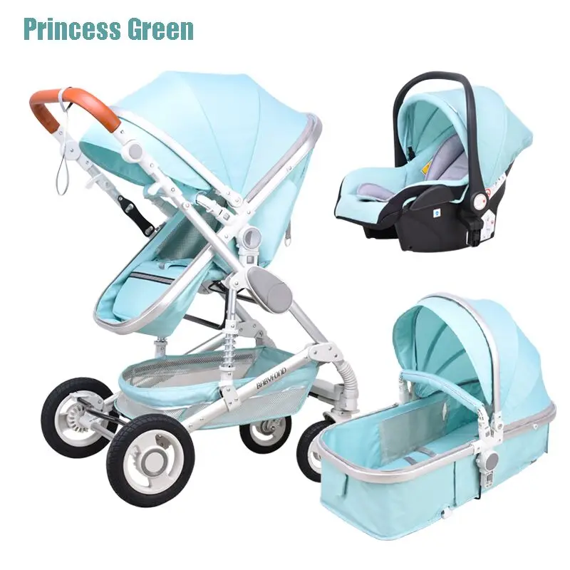 Детская прогулочная коляска Babyfond 3 в 1 Золотая детская популярная светильник