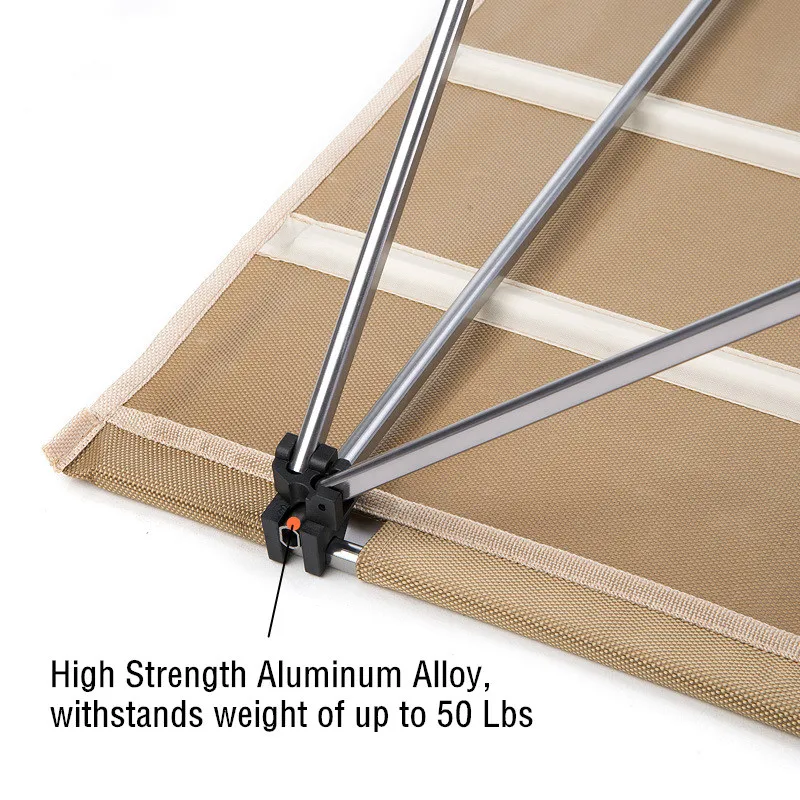  Camping Table Collapsible Lightweight Aluminum Portable Roll Up Outdoor Folding Patio Metal Foldabl