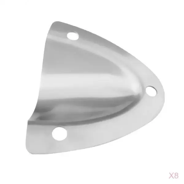 8pcs Boat Clam Shell Vent Ventilator Polished 316 Stainless Steel Hardware