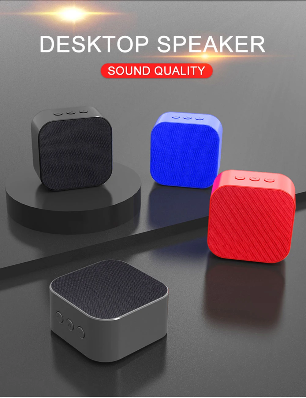 Мини Портативный беспроводной Bluetooth динамик супер бас Колонка громкий динамик звук стерео сабвуфер громкой связи AUX TF карта USB MP3 Play