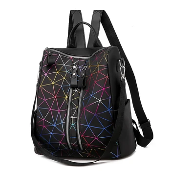 

Multifunction Backpacks For Women New Zipper Lady Backpack Travel Backpack PU Leather Waterproof Women Bag Luxury Shoulder Bag